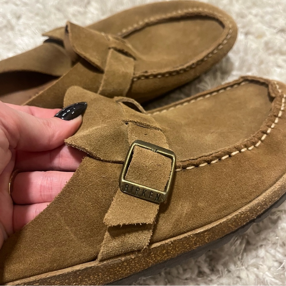 Birkenstock Buckley Brown Suede Slip-On Loafers Women’s 9 Men’s 7 40 260 - Picture 9 of 12